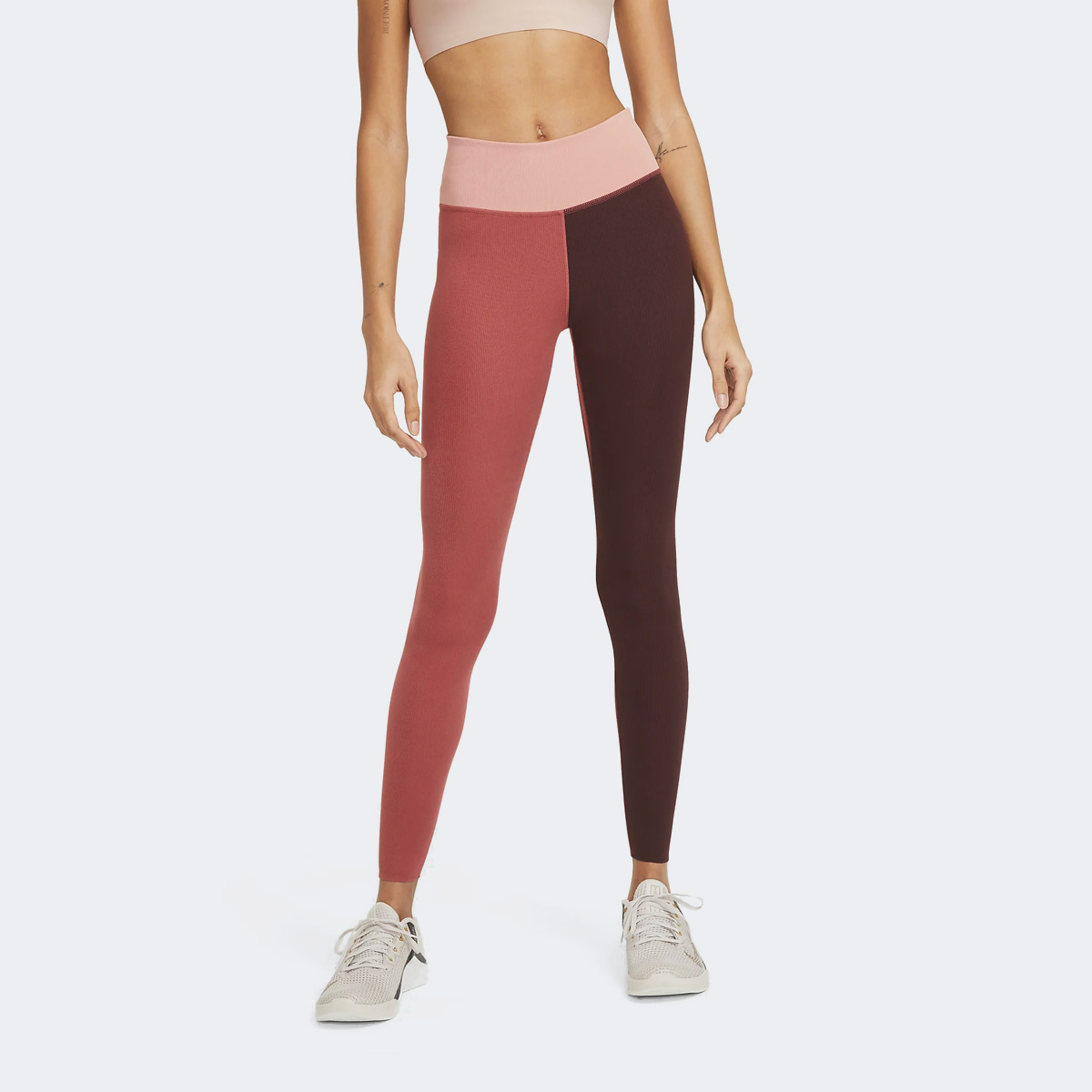 Mid-Rise Ribbed Leggings Nike One Luxe